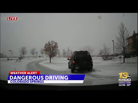 Icy roads result in several rollover crashes during morning commute in Colorado Springs