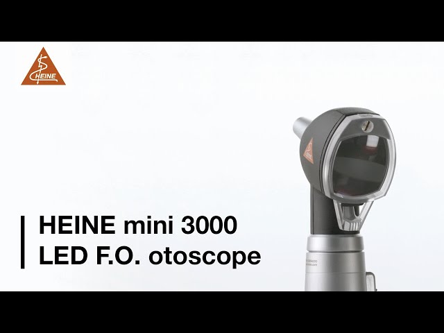 Set d'otoscope Mini 3000 FO avec poignée et 10 spéculums jetables - 2,5V - halogène - 1 pc