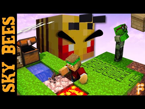 🐝 Sky Bees, Modded Minecraft 1.16 | OUR FIRST VILLAGER | E04