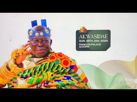 AKWASIDAE KESE3 GHANA 🇬🇭 ASANTEHENE CELEBRATES AKWASIDAE FOR THE YEAR 2025.