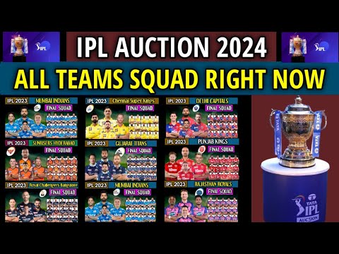IPL 2024 : All Teams Squad Right Now | All Teams Squad 2024 IPL