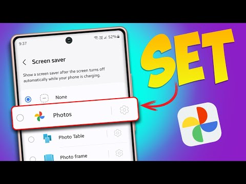 How to Set Screen Saver to Display Pictures in Google Photos on Samsung
