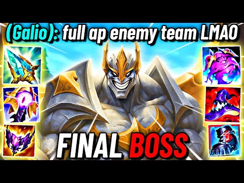 GALIO vs Full AP ENEMY TEAM (Final Boss Game)