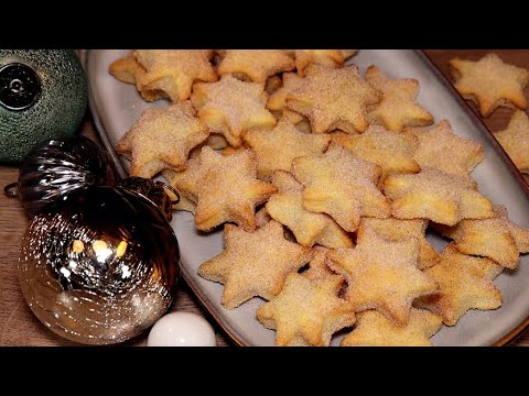 Schmandplätzchen - Teig ohne Zucker / Receita fácil de biscoitos de Natal
