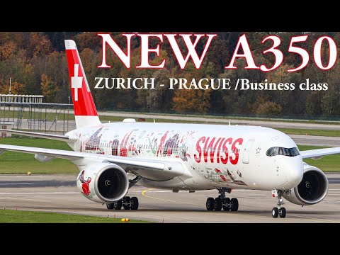 |Swiss NEW A350 review| (Business class)| Zurich - Prague| FIRST BUSINESS CLASS REVIEW ON YOUTUBE|
