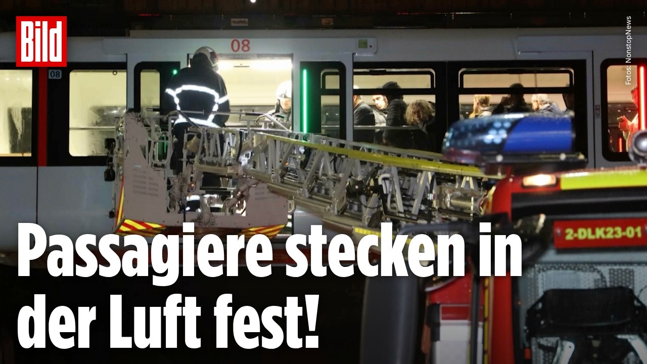 SCHWEBEBAHN-DRAMA IN WUPPERTAL: Stromausfall legt berühmte Bahn lahm