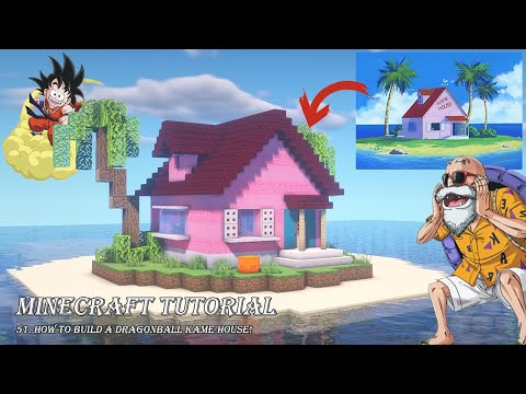 MINECRAFT TUTORIAL :: HOW TO BUILD A DRAGONBALL KAME HOUSE // ANIMATION