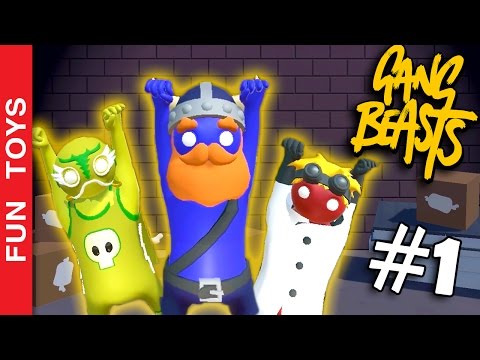 Gang Beasts #1 - Multiplayer Battle #2 💥 Who is going to win? - Gameplay Multiplayer 👊 💥