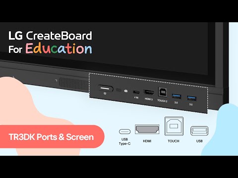 LG CreateBoard 55 Inch (55TR3DK) 4K UHD Interactive Digital Board
