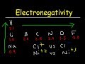 Electronegativity, Basic Introduction, Periodic Trends - Which Element Is More Electronegative?