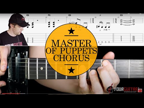 How To Play Master of Puppets Guitar Lesson #4 Chorus