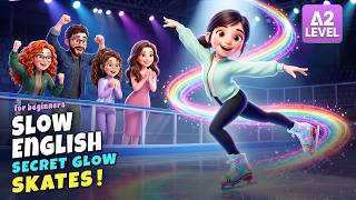 Surprise! Maya's Skates Can Glow in the Dark! | Slow English Story (A2 Level)