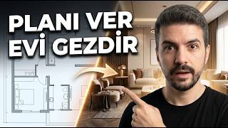 Yapay Zeka ile Mimari Planı Gerçekçi Ev Turuna Çevirdim..