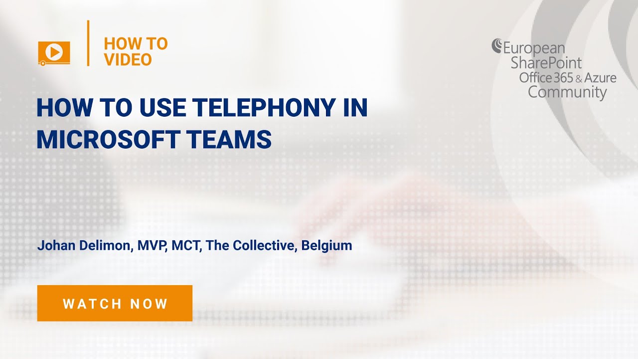 How To use Telephony in Microsoft Teams How To use Telephony in Microsoft Teams