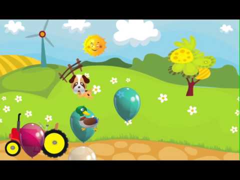 Farm Balloon Pop for Toddlers Video