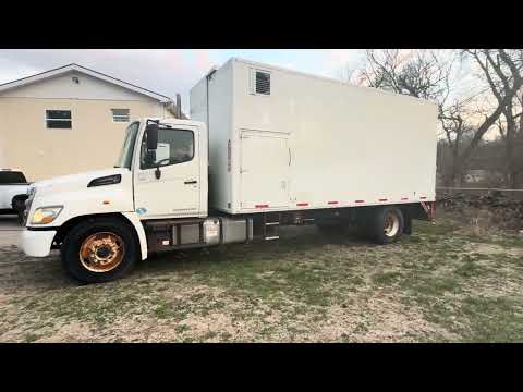 2012 Hino 338 Cargo Truck — video