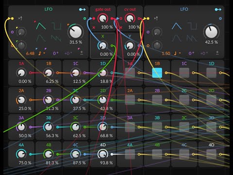 How to make an x/y sequencer in Bitwig's "The Grid"