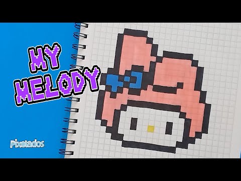 HOW TO DRAW MY MELODY IN PIXEL ART - PIXELADOS