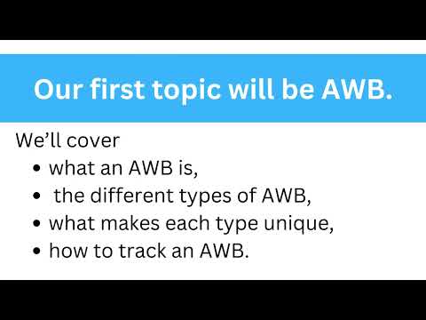 What is AWB? (Air Waybill) - Export Import Documentation By Exim Docs USA