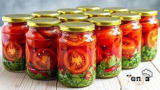 I preserve tomatoes for the winter in a jar without preservatives!