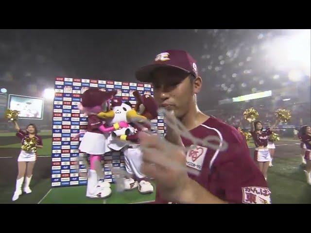 イーグルス・阿部選手ヒーローインタビュー 2017/8/4 E-M