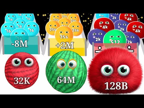 Satisfying mobile game / Into The Crowd - jelly run 2048 tiles Gameplay walkthrough Mobile part 2