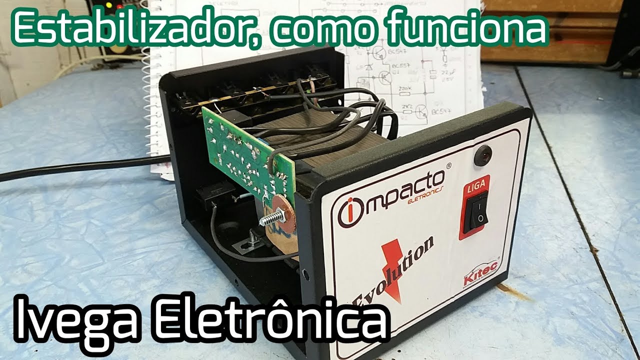 Como funciona Estabilizador de tensão. com esquema