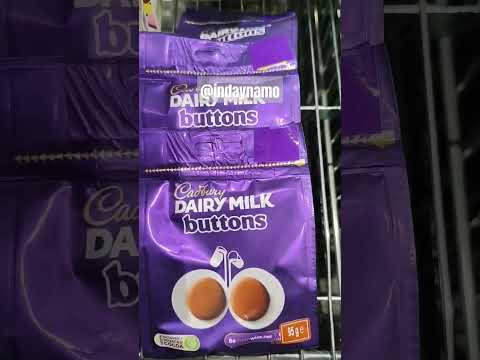 CADBURY DAIRY MILK BUTTONS #asmr #satisfying #cadbury #food #chocolate #youtubeshorts #shorts