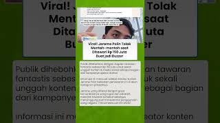 Viral! Jerome Polin Tolak Mentah-mentah saat Ditawari Rp 150 Juta Buat jadi Buzzer