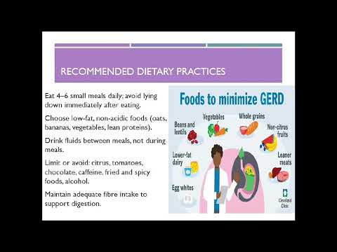 GERD management with nutrition