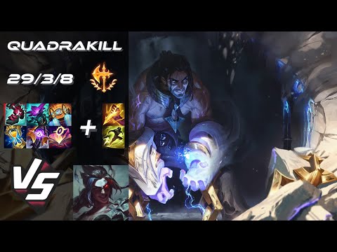 JUNGLE Sylas vs Kayn [QUADRAKILL] - NA Challenger Patch 25.22