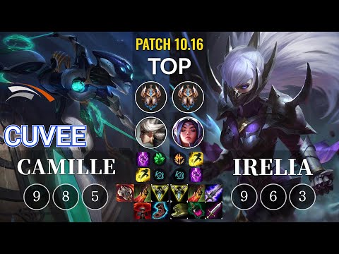 HLE CuVee Camille vs Irelia Top - KR Patch 10.16