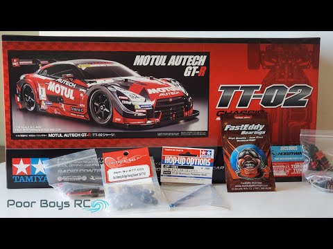 Tamiya TT-02 Unboxing, upgrades and kit review. I wanna go FAST!!!