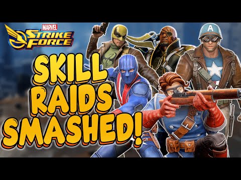 INVADERS AMAZING IN SKILL DOOM RAIDS - NICK FURY REWORK - Marvel Strike Force - MSF