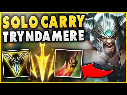 THIS NEW TRYNDAMERE BUILD IS ABSOLUTELY INSANE (SOLO CARRY POTENTIAL) - League of Legends
