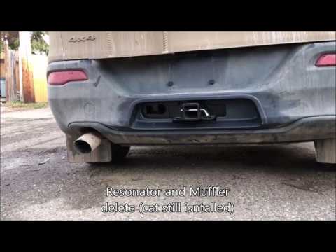2015 Jeep Cherokee 2.4L before and after Muffler and resonator delete