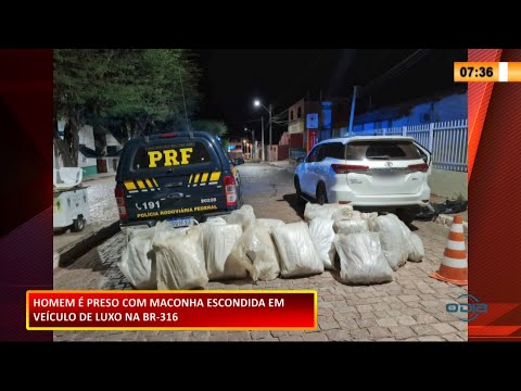 Polícia Rodoviária Federal prende homem na BR-316 por tráfico de drogas 26 01 2021