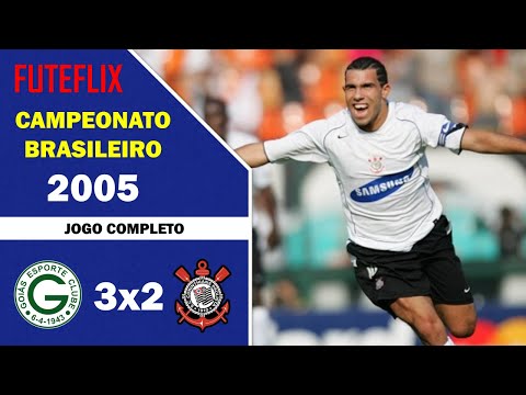 Goiás 3x2 Corinthians - Brasileirão 2005 - Jogo Completo