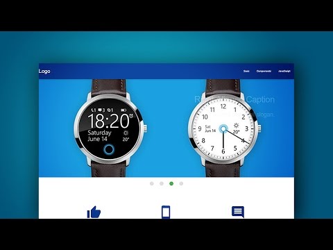 Landing Page with Materialize Framework (1/3)