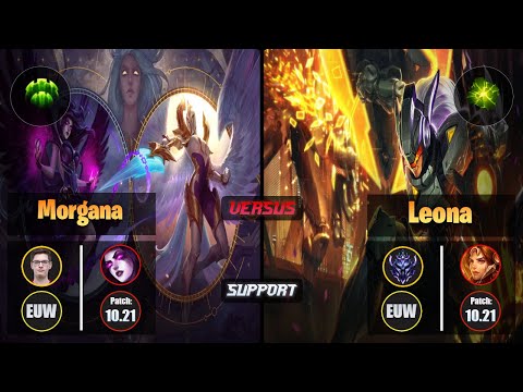 Mikyx MORGANA (Support) [Guardian] VS LEONA - Diamond EUW Patch 10.21