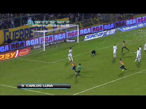 Gol de Luna. Rosario Central 1 - Quilmes 0. Fecha 1. Torneo Inicial 2013. Fútbol Para Todos