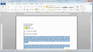 Microsoft Word 2010 format codes - Tutorial 6