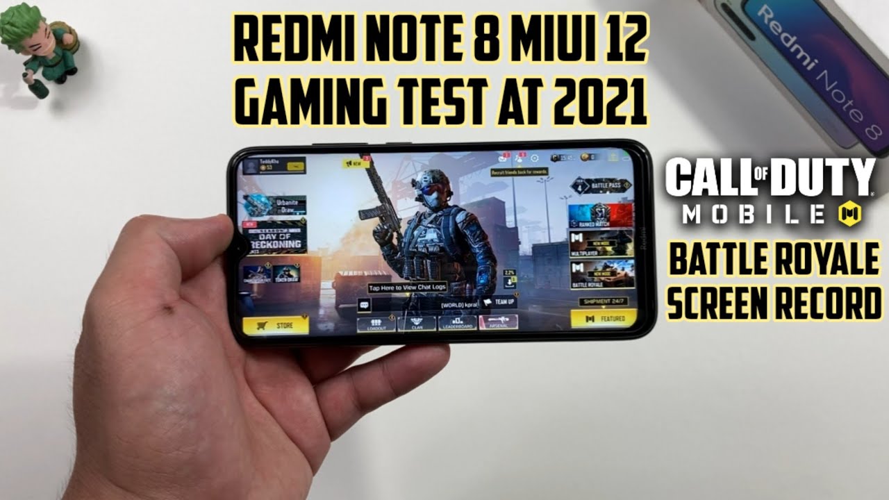 Redmi Note 8 MIUI 12 Gaming Test at 2021 with FPS Meter | COD Mobile | Screen Record & Graphics