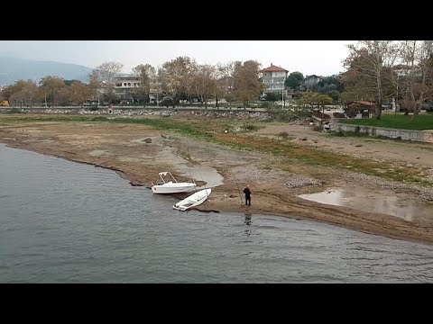 Iznik-See in der Türkei trocknet rasant aus: Uferlinie zieht sich um 350 Meter zurück