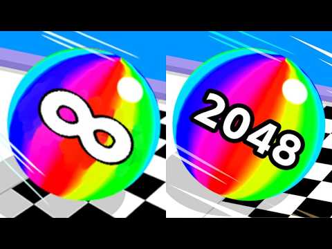 BALL RUN 2048 VS CUBE CHAIN 2048 VS JELLY RUN 2048 :Gameplay Video 2024 - Mobile Game Max Levels: