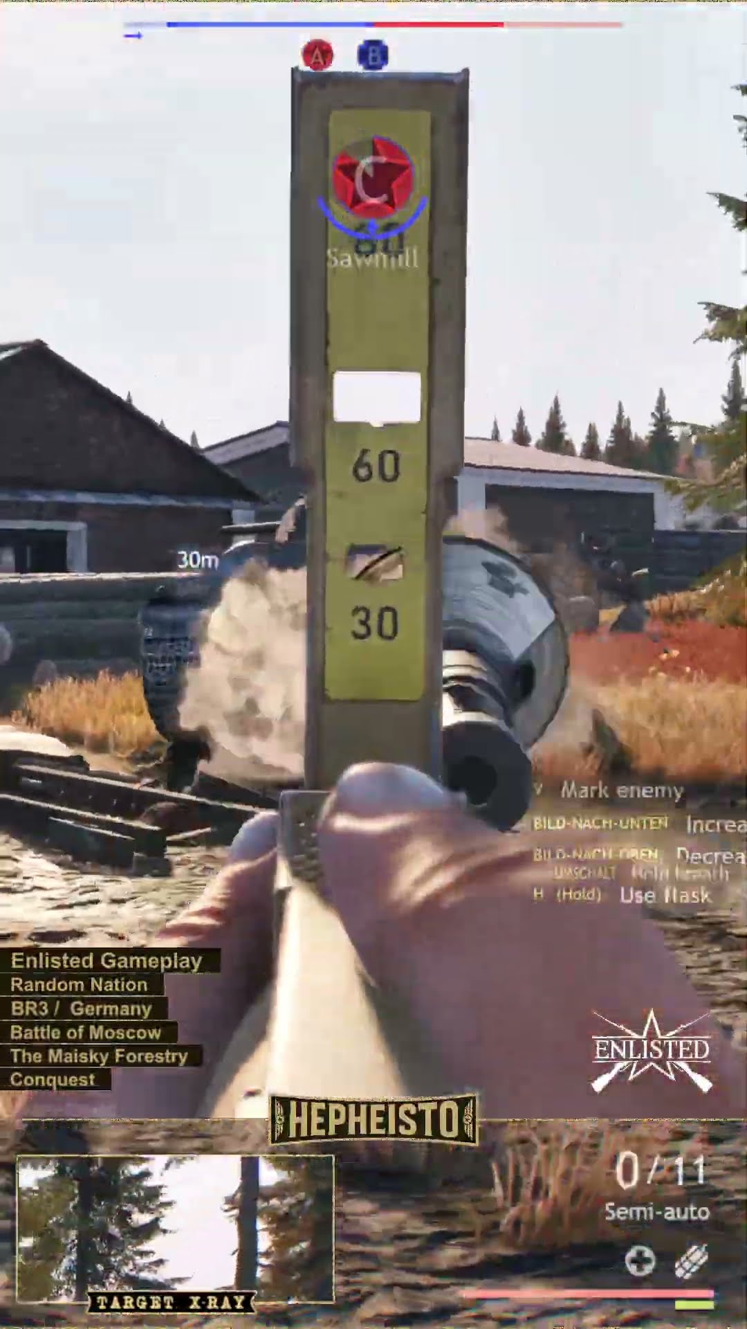 Paratrooper eliminates Tank T-34E STZ with Panzerfaust 60