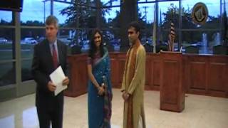 preview picture of video 'Aditi and Dhanraj Get married in Piscataway Townhall'