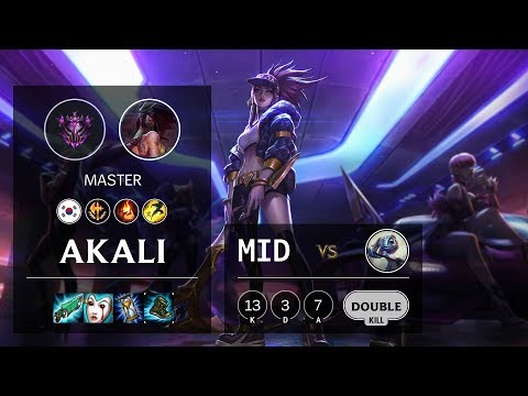 Akali Mid vs Fizz - KR Master Patch 10.11