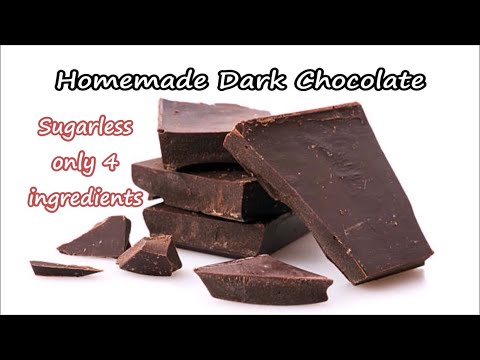 Homemade Dark Chocolate Recipe | How to Make Homemade Dark Chocolate Video