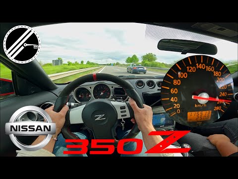 Nissan 350Z Roadster 3.5 V6 | 280 PS | Top Speed Drive German Autobahn No Speed Limit POV